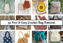 30 Free & Easy Crochet Bag Patterns crochet bag patterns