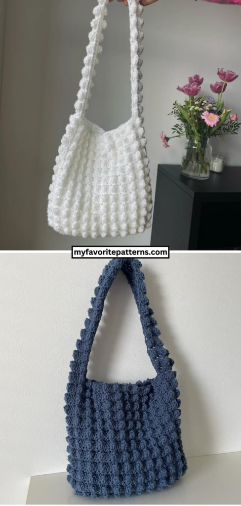 Easy Crochet Cloud Tote Bag Pattern