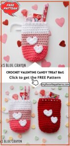 Free Crochet Valentine Candy Treat Bag Pattern