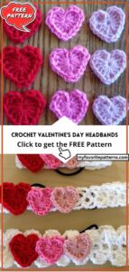 Free Crochet Valentine's Day Headbands Pattern