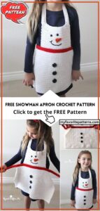 Free Snowman Apron Crochet Pattern