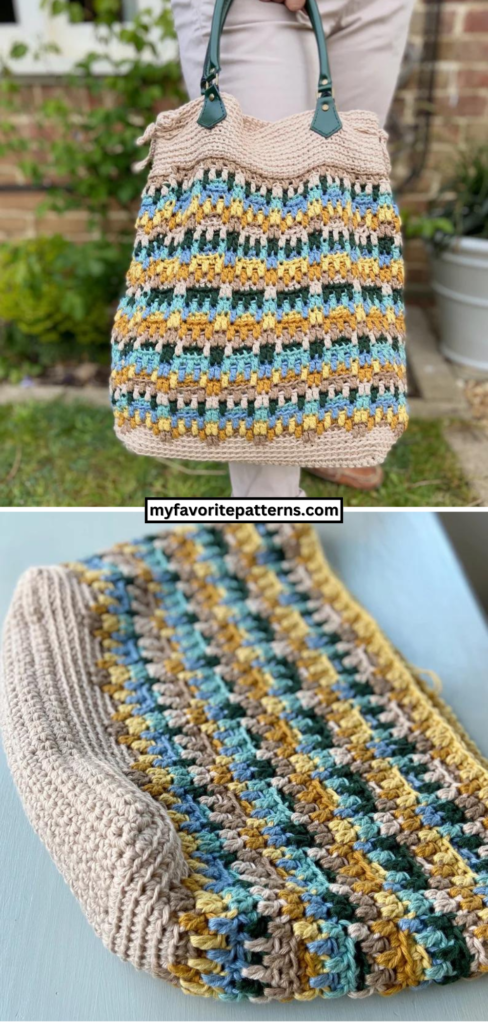 Free Hayden Mosaic Crochet Tote Bag Pattern