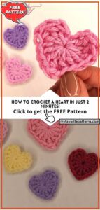 How to Crochet a Heart in just 2 MINUTES!