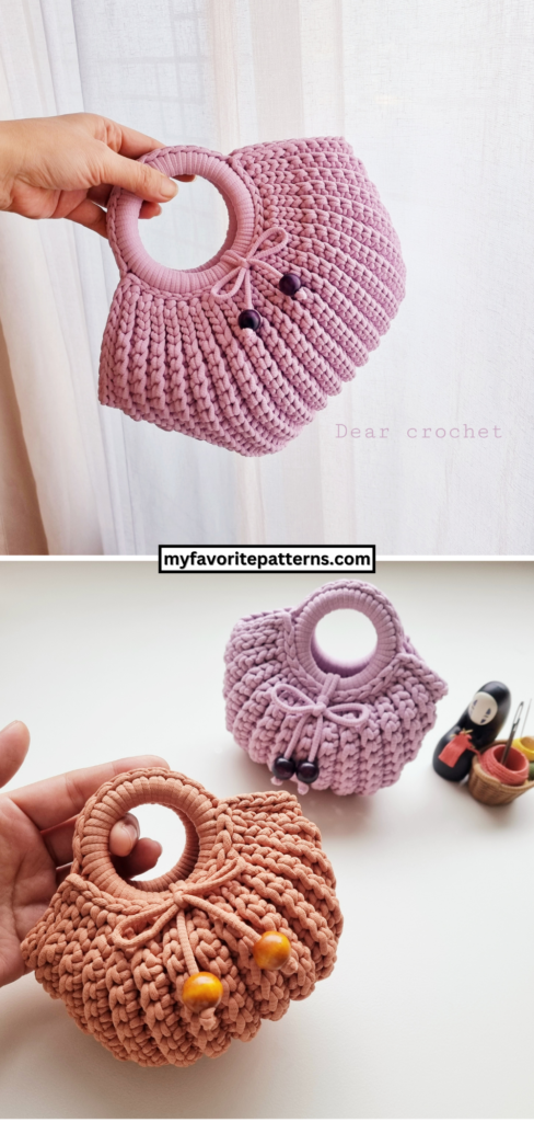 Wood Ring Crochet Bag Tutorial