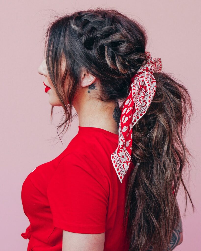 Side Braid with Ponytail