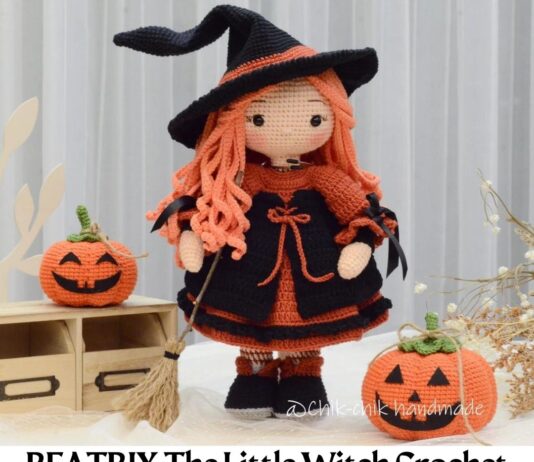 BEATRIX The Little Witch Crochet Doll Pattern BEATRIX The Little Witch Crochet Doll Pattern