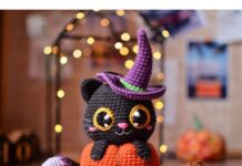 Black Cat Halloween Crochet Pattern Black Cat Halloween Crochet Pattern