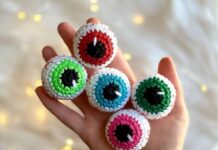 Halloween Amigurumi Eyeball Crochet Pattern Halloween Amigurumi Eyeball Crochet Pattern