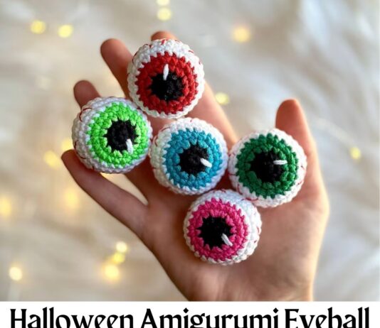 Halloween Amigurumi Eyeball Crochet Pattern Halloween Amigurumi Eyeball Crochet Pattern