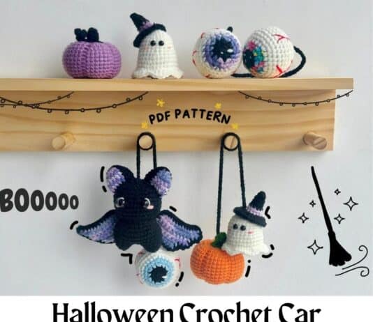 Halloween Crochet Car Hanging Patterns Halloween Crochet Car Hanging Patterns