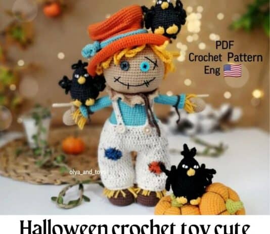 Halloween crochet toy cute Scarecrow Halloween crochet toy cute Scarecrow