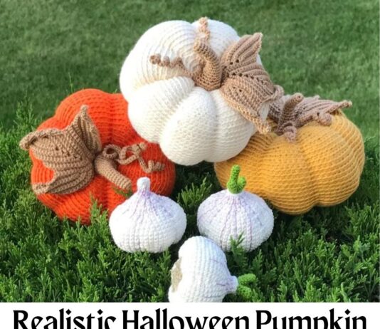 Realistic Halloween Pumpkin Crochet Pattern Realistic Halloween Pumpkin Crochet Pattern