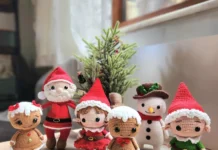 4 Christmas Crochet Patterns in One Bundle Christmas Crochet Patterns Bundle