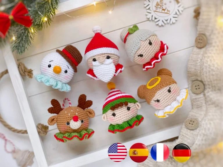 6 Easy Crochet Patterns for Festive Christmas Ornaments