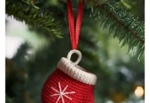 Christmas Crochet Ornaments Gloves Pattern Christmas Crochet Ornaments Gloves Pattern