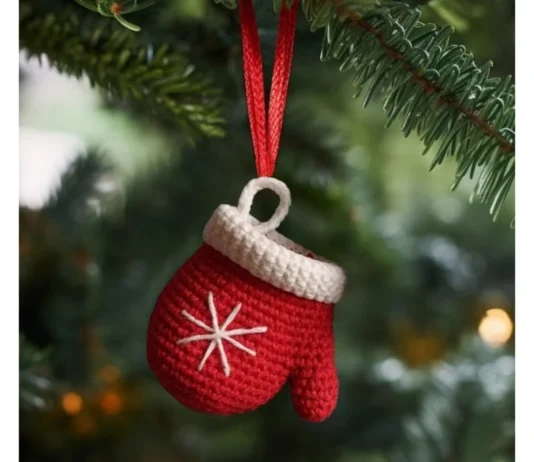 Christmas Crochet Ornaments Gloves Pattern Christmas Crochet Ornaments Gloves Pattern