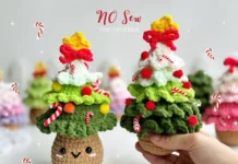 Christmas Pine Tree Crochet Pattern PDF Christmas Pine Tree Crochet Pattern