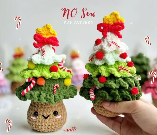 Christmas Pine Tree Crochet Pattern PDF Christmas Pine Tree Crochet Pattern