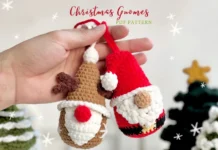 Christmas Reindeer & Santa Gnome Crochet Patterns Christmas Gnome Crochet Patterns
