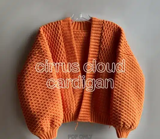 Cirrus Cloud Cardigan Crochet Pattern PDF Cirrus Cloud Cardigan Crochet Pattern PDF