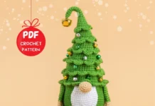 Crochet Christmas Tree Gnome Pattern Crochet Christmas Tree Gnome Pattern