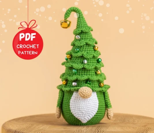 Crochet Christmas Tree Gnome Pattern Crochet Christmas Tree Gnome Pattern