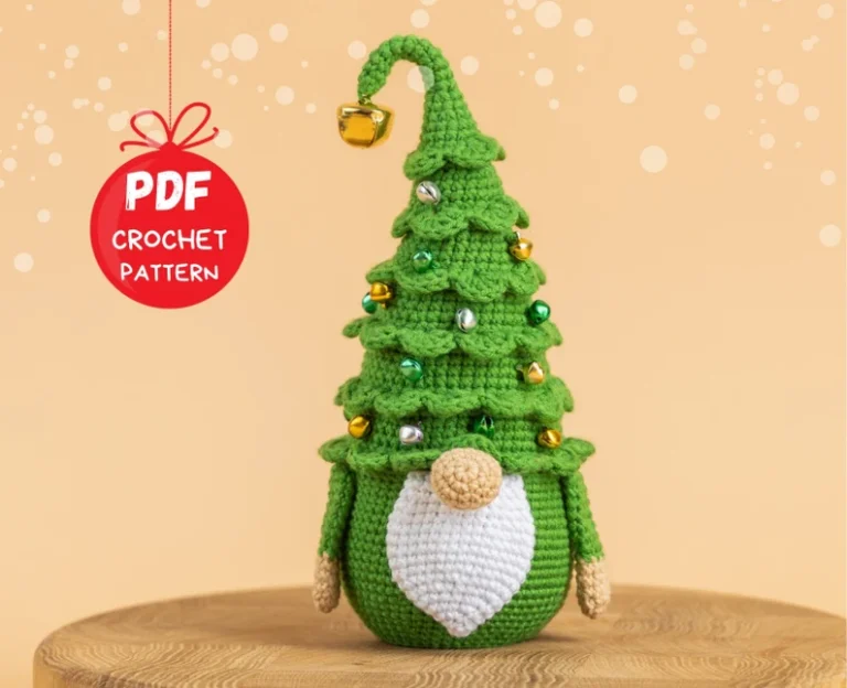 Crochet Christmas Tree Gnome Pattern