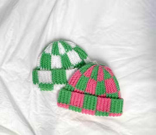 Crochet Hat Pattern – The Checker Beanie (PDF Download) Crochet Hat Pattern - The Checker Beanie (PDF Download)