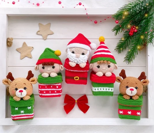 Crochet Pattern Christmas Ornaments Gift Boxes Crochet Pattern Christmas Ornaments