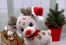 Christmas Reindeer Crochet Pattern Crochet reindeer pattern