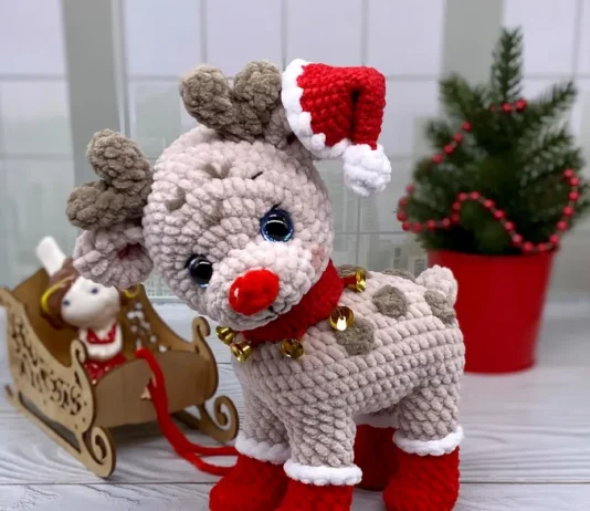 Christmas Reindeer Crochet Pattern Crochet reindeer pattern
