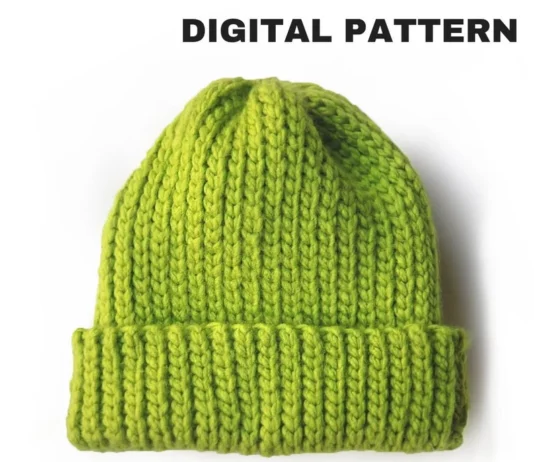 Easy Chunky Knit-look Crochet Beanie Pattern Easy Chunky Knit-look Crochet Beanie Pattern