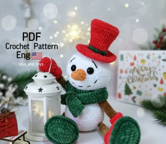 Easy Crochet Christmas Snowman Pattern Easy Crochet Christmas Snowman Pattern