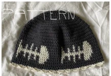 Easy Crochet Fish Bone Beanie Pattern Easy Crochet Fish Bone Beanie Pattern