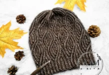 Gianna Knit-Look Slouchy Cropped Beanie Pattern