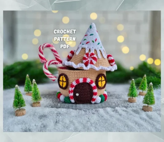 Gingerbread House Box Crochet Pattern Gingerbread House Box Crochet Pattern