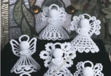6 Little Angels Vintage Crochet Pattern Little Angels vintage crochet pattern