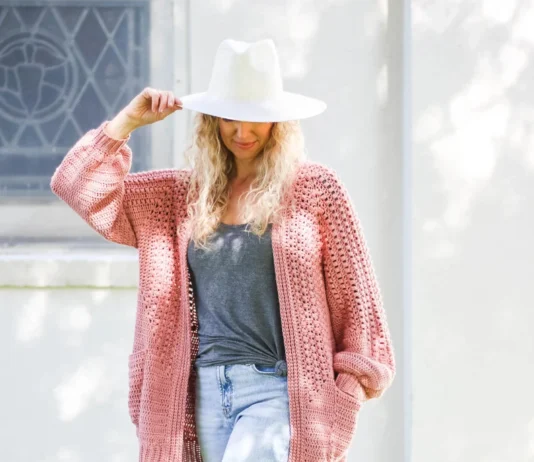 Mezzo Cardigan Pattern – Easy Hexagon Crochet Mezzo Cardigan Pattern - Easy Hexagon Crochet