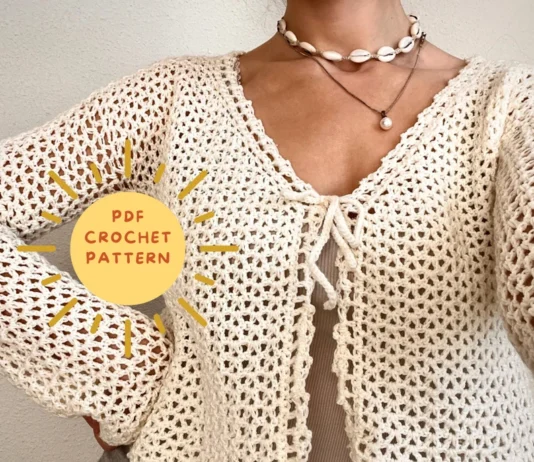 Nellie Crochet Cardigan Pattern Nellie Crochet Cardigan Pattern