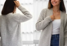 Olivia Crochet Cardigan – 7 Sizes Pattern Olivia Crochet Cardigan - 7 Sizes Pattern