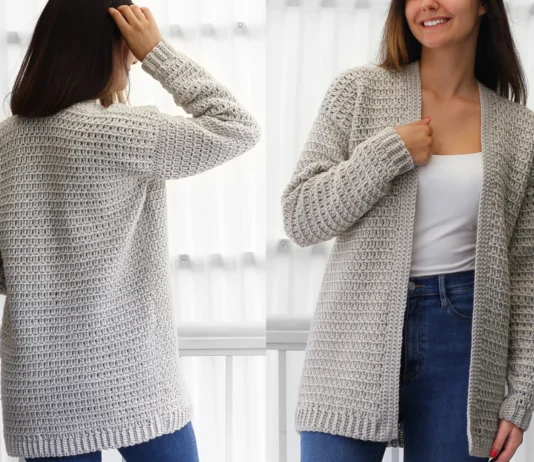 Olivia Crochet Cardigan – 7 Sizes Pattern Olivia Crochet Cardigan - 7 Sizes Pattern