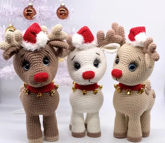 Reindeer Christmas Deer Amigurumi Crochet Pattern Reindeer Amigurumi Crochet Pattern
