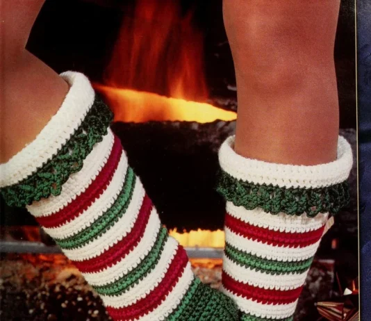 Christmas Candy Cane Socks Crochet Pattern Christmas Candy Cane Socks Crochet Pattern