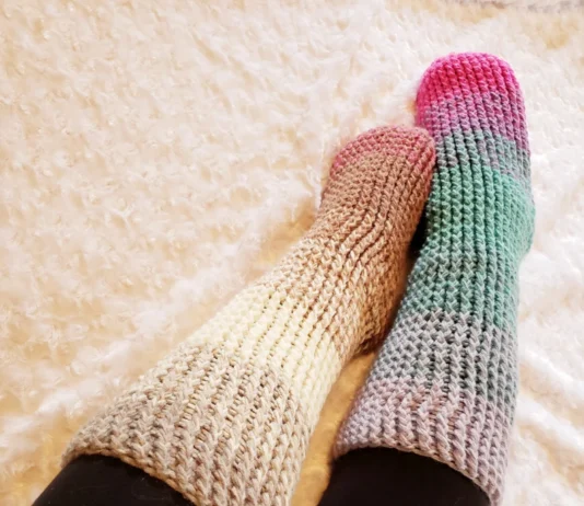 Two-Hour Chunky Cozy Socks Crochet Pattern Chunky Cozy Socks Crochet Pattern