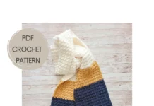 Color Block Crochet Super Scarf Pattern Color Block Crochet Scarf Pattern