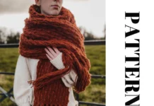 Cozy Oversized Crochet Scarf Pattern Cozy Oversized Crochet Scarf Pattern
