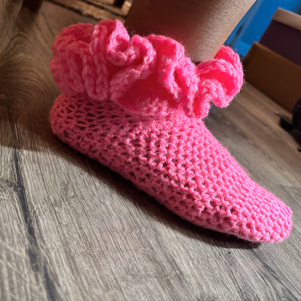 Crochet Ruffle Sock Pattern