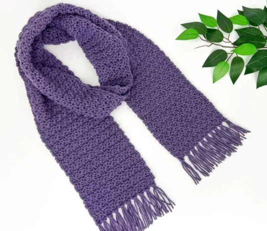 Easy Crochet Scarf Pattern with Tassels Easy Crochet Scarf Pattern with Tassels