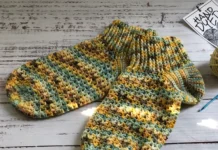 Easy V-Stitch Crochet Socks Pattern Easy V-Stitch Crochet Socks Pattern
