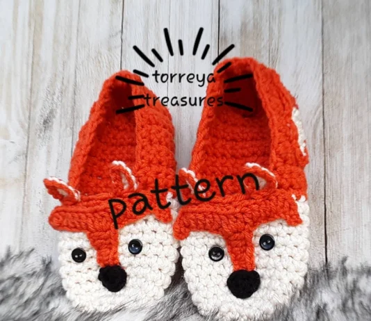 Fox-in-Socks Crochet Slipper Pattern Fox-in-Socks Crochet Slipper Pattern